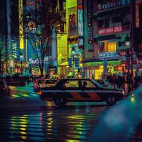 Shibuya Nights / 渋谷区 / Yellow Cabs / 02:00:01 fb.com/liamwon9 #tokyo #bladerunner #neotokyo #cyberpunk #neon #street #streetphotography #instagram #instagramjapan #anime #photography #city #night #japan #akihabara #canon #shibuya
